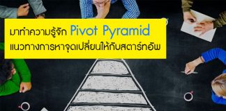 มาทำความรู้จัก Pivot Pyramid แนวทางการหาจุดเปลี่ยนให้กับสตาร์ทอัพ