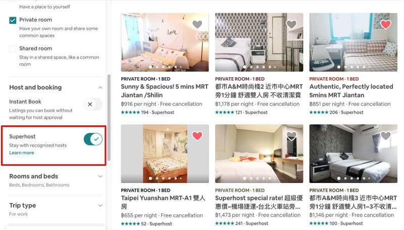 แบ่งปันประสบการณ์และเทคนิคการจองที่พักบน Airbnb ในไต้หวัน